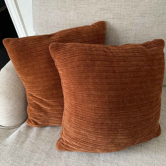 Pair of Rust Pillows - Picture 1 of 2
